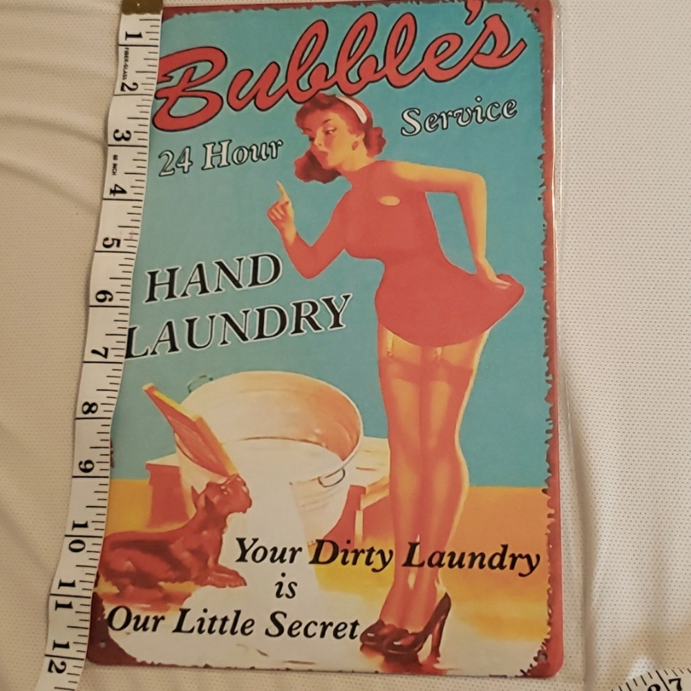 Retro metal sign